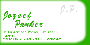 jozsef panker business card